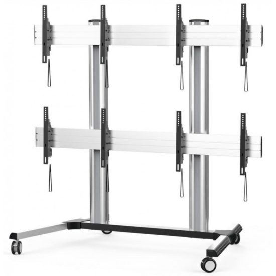Video Wall Cart / Trolley, Four Screens (2 x 2)