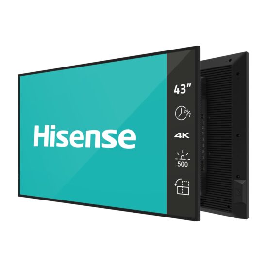 HISENSE 43DM66D 43 UHD DIGITAL SIGNAGE 500NIT 24 X 7 ANDROID 11 PANEL - 43DM66D