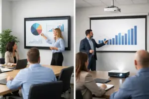 Interactive Display vs Projector for Workspaces