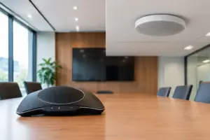 Speakerphone vs Ceiling Microphone for Meeting Rooms